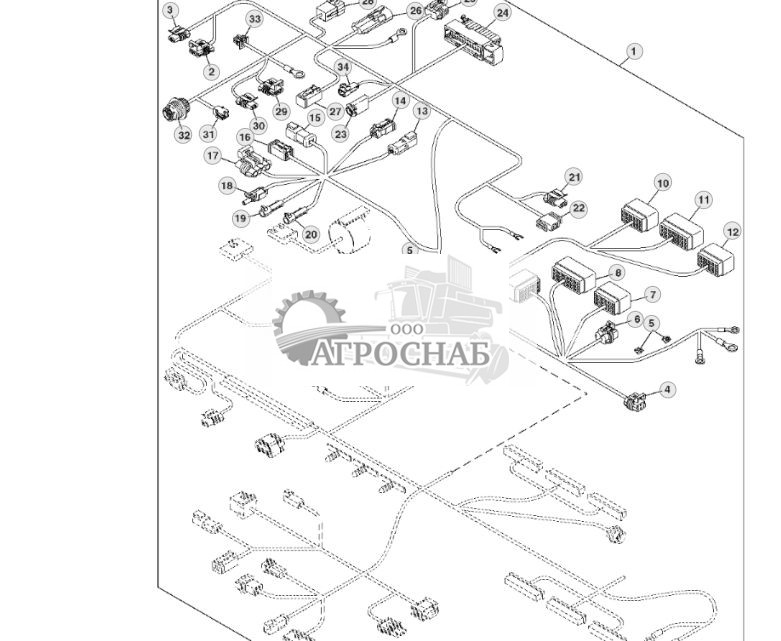 Cab Wiring Harness Connectors (23) (European Version) (PST) - ST395304 434.jpg
